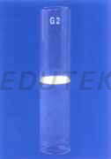 SINTERED GLASS FILTER TUBE WITH SINTERED DISC SEALED IN CENTRE, POROSITY GRADE 1 OR 2 OR 3 OR 4